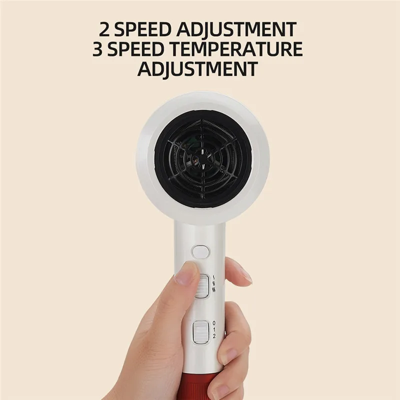 HSIPRO 1800W Электрический фен для волос формы молотка с отрицательными ионами, горячий/холодный сильный воздушный поток с насадкой для сбора волос