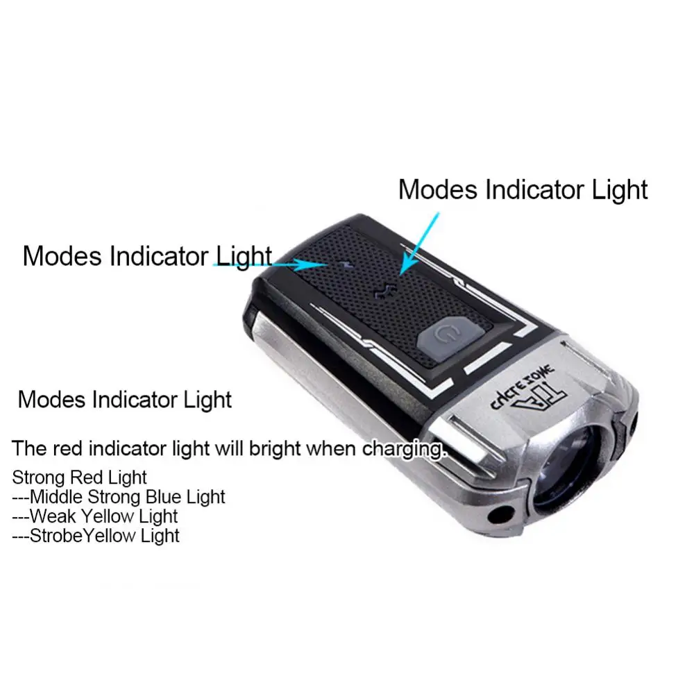 

USB Rechargeable Helmet Handlebar Front Flashing Safety Night Light Headlight Night Light Headlight
