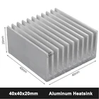 5 шт. Gdstime 40x40x20 мм алюминиевый радиатор, радиатор для электронного чипа, светодиодная оперативная память, охлаждение