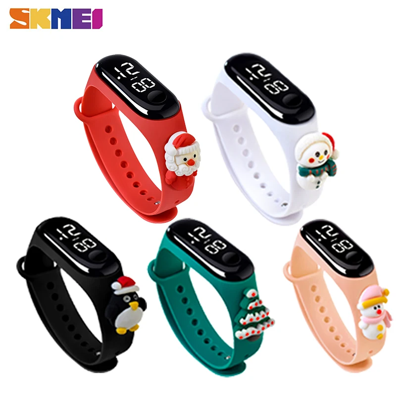 

5pcs Children's Electronic Digital LED Display Watches Girls Boys Fashion Cute Cartoon Watches Waterproof Christmas Gift B089