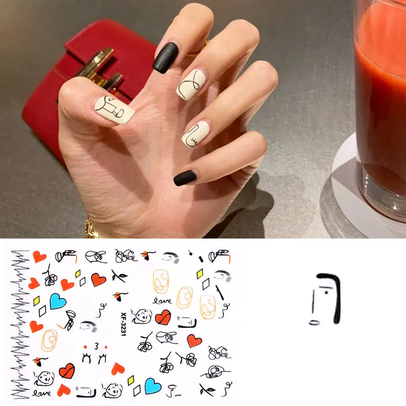 Блестящая Цветочная водная наклейка слайдеры Декор Маникюр Новый 1 набор