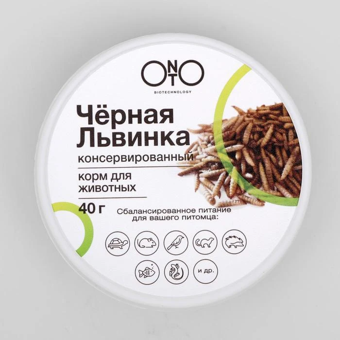Консервированный корм ONTO для животных чёрная львинка 40 г 5800307