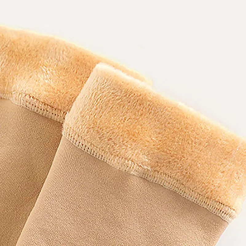 

Autumn and winter plus velvet thick socks casual tube floor socks girls warm solid color socks