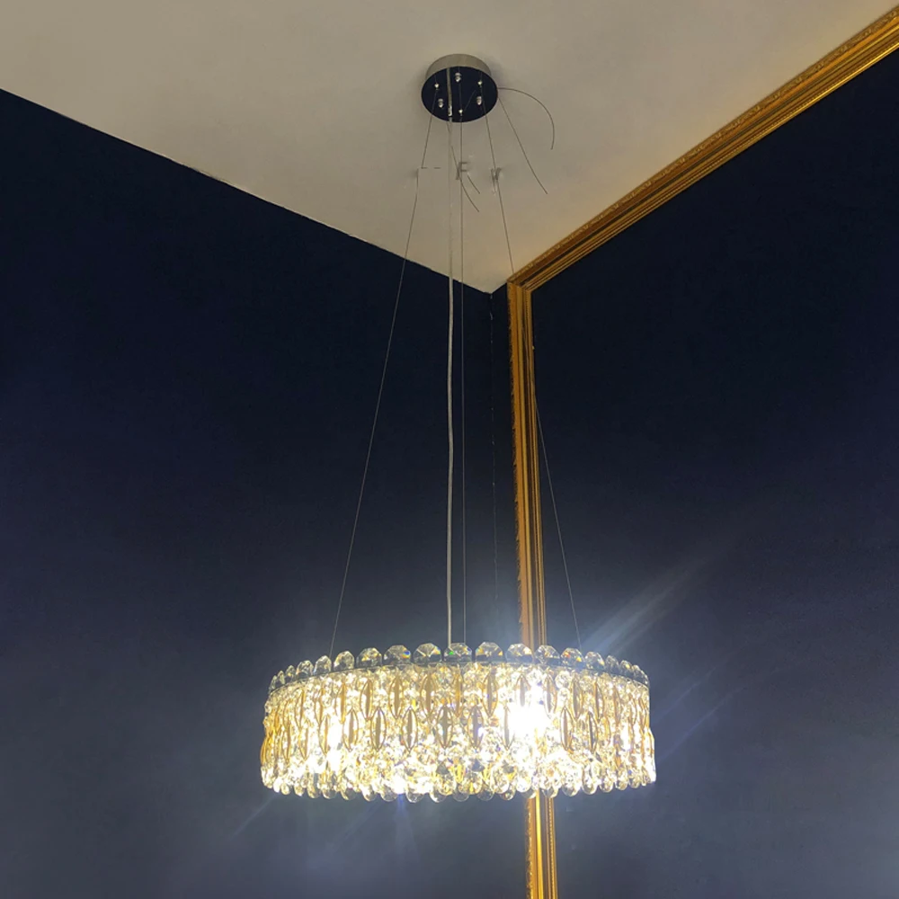Арт-дизайн Современная хрустальная люстра светодиодный светильники для фойе AC110V