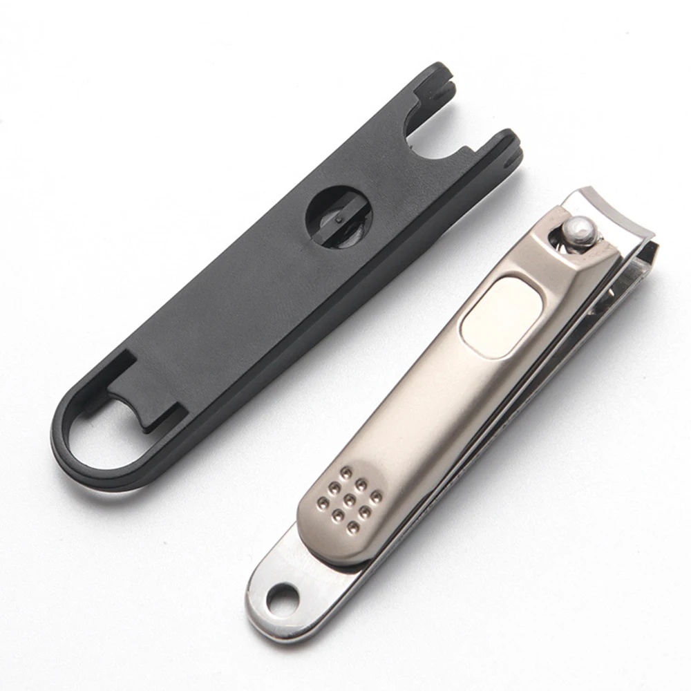 Портативные Нескользящие кусачки для ногтей из нержавеющей стали против брызг