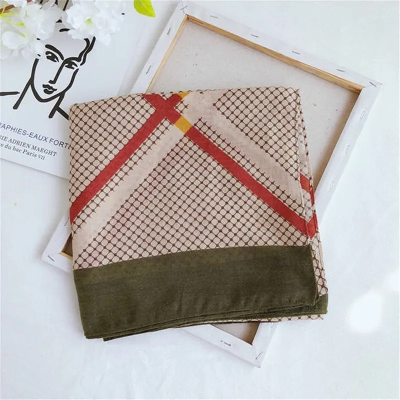 

2019 new style Fashion spring summer autumn and winter available women silk scarf Popular headcloth ladies print luxury shawl