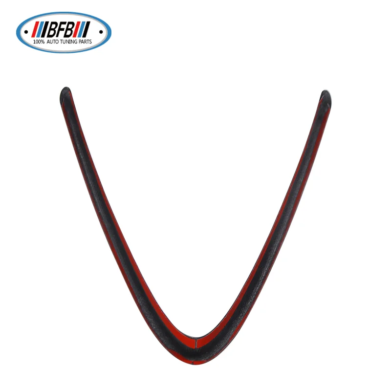 BFB 1 шт. V-образные щитки передний бампер решетка крышка отделка штамповка углерод