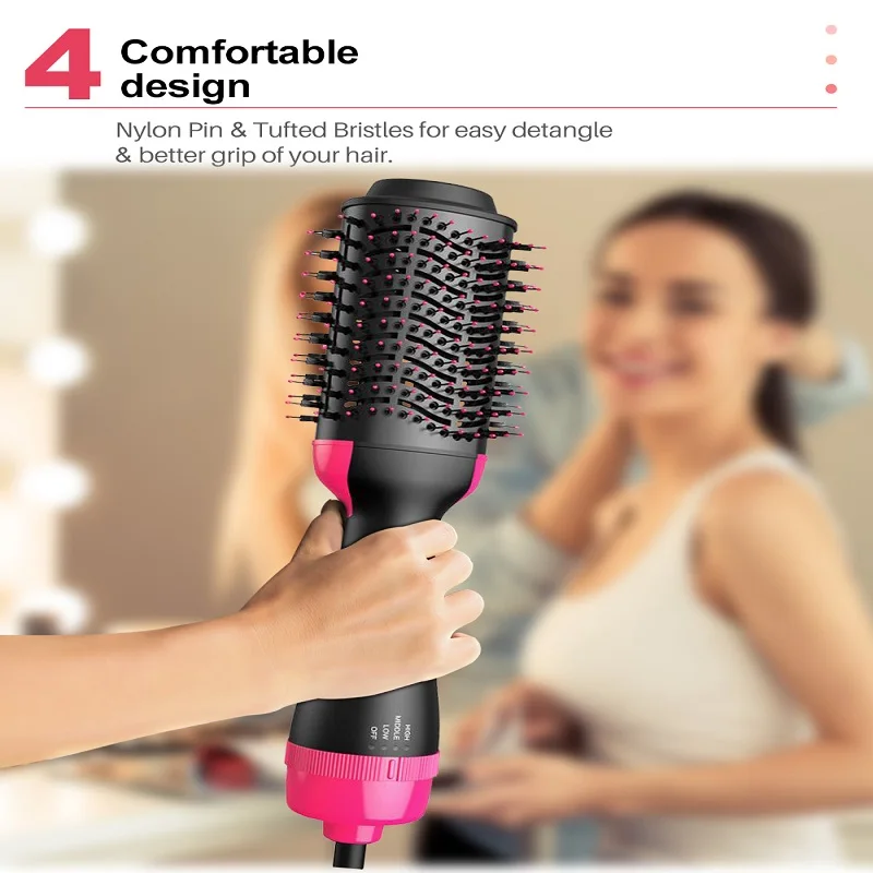 

2 IN 1 One Step Hair Dryer Hot Air Brush Hair Straightener Comb Curling Brush Hair styling tools Hair Dryer Brush Volumizer Comb