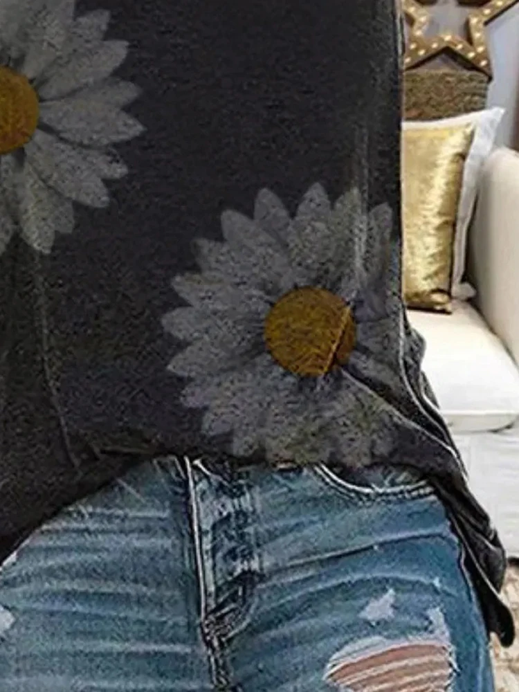 

2020 Summer T-shirt ladies Women Sleeveless Printing Short Sleeve T Shirt round neck Casual Loose Tops Fashion Clothes