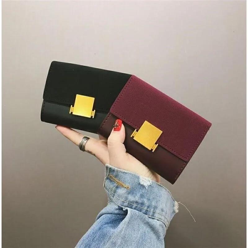 

Новинка 2020, модный короткий женский кошелек для нескольких карт, студенческий корейский клатч, держатель для карт, держатель для удостовере...