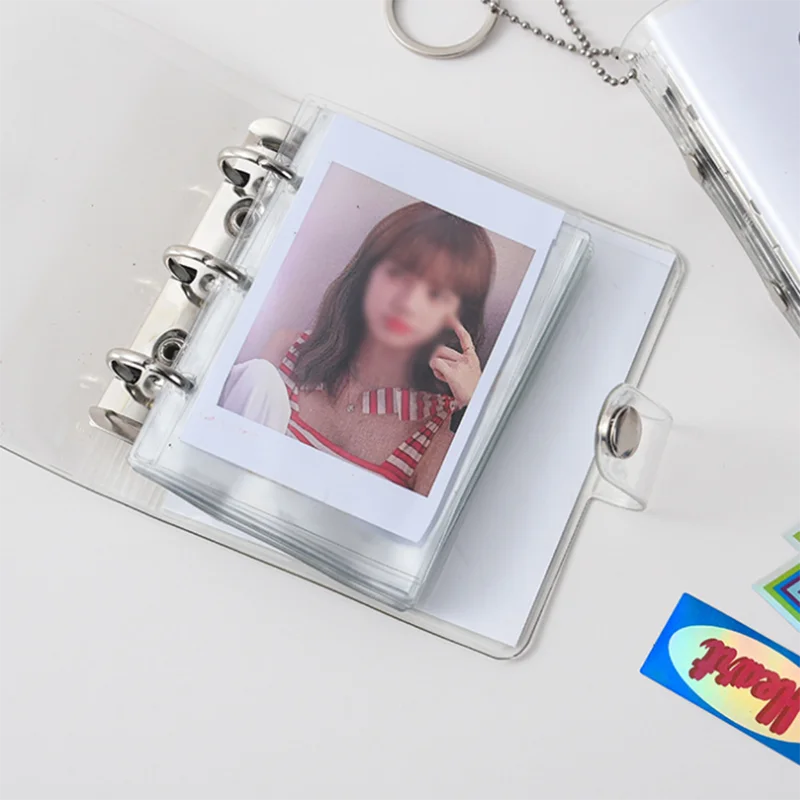 Kpop 3 дюйма фотоальбом из ПВХ 25 карманов прозрачный Полароид Альбом мини Картина чехол Прозрачная Обложка для карт держатель | Отзывы и видеообзор