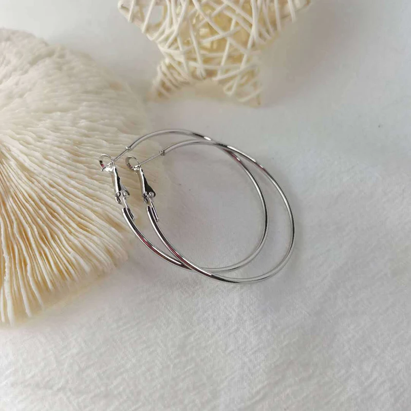 

BOAKO Big Round Earrings For Women Fashion Jewelry 2020 Earrings Dangle Pendientes Piercing Oreille Kolczyki #Yj