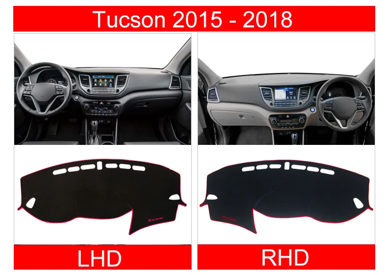 Для hyundai Tucson приборной панели автомобиля Избегайте светильник Pad инструмент крышка платформы стол коврики ковры аксессуары