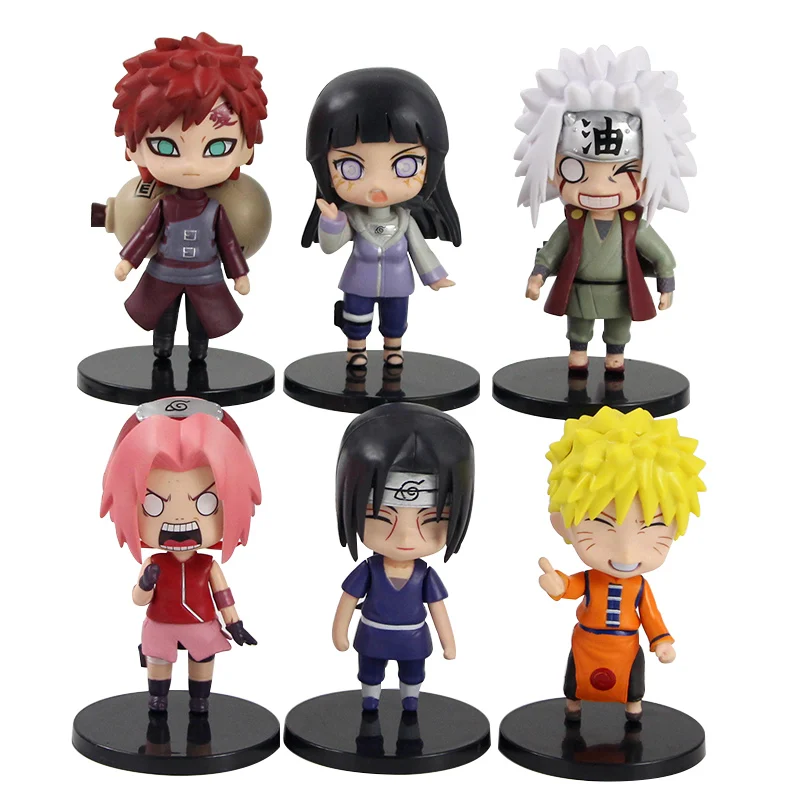 

6pcs/set 9-10cm Cartoon Q Version Decoration Figure Toys Dolls
