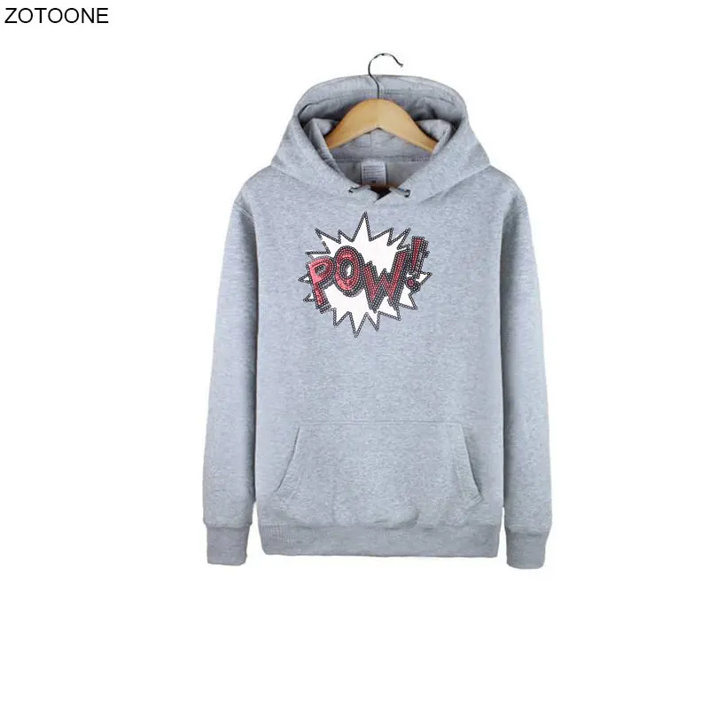 ZOTOONE POW Sequin Patch Iron on Letter Patches for Clothing DIY Sticker Heat Transfer Embroidery Applique Sew Thermal Press | Дом и сад