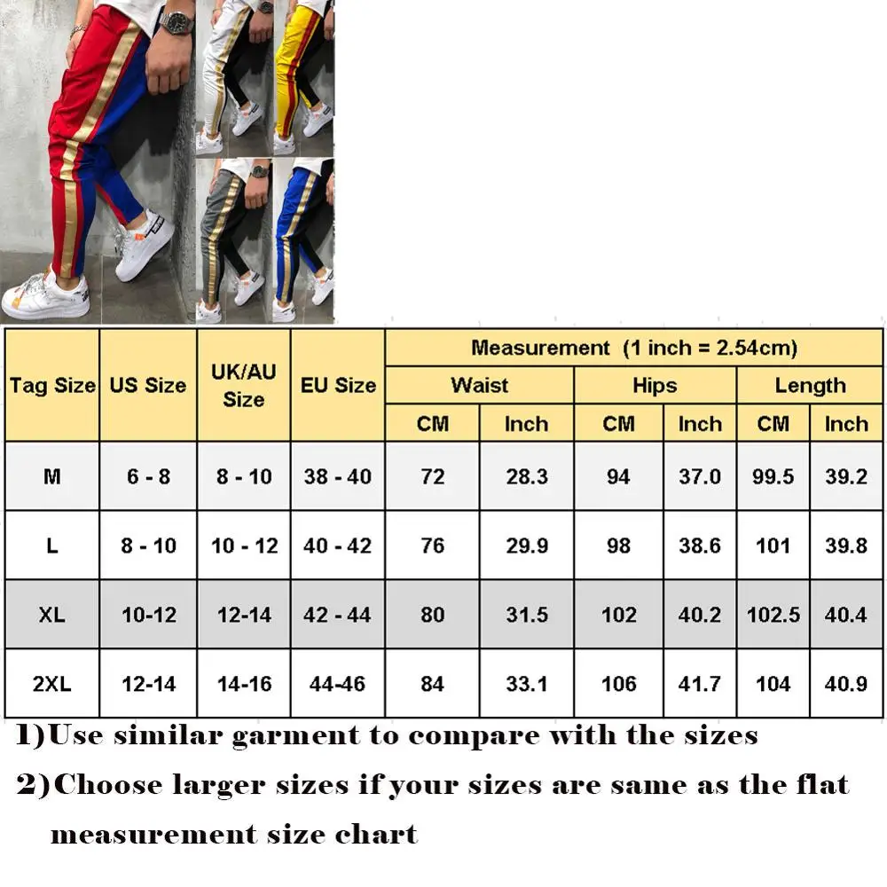 

Men Pants Striped Jogger Autumn Casual Mens Sweatpants cotton Long Trousers New Straight Pants Man Fitness Clothing