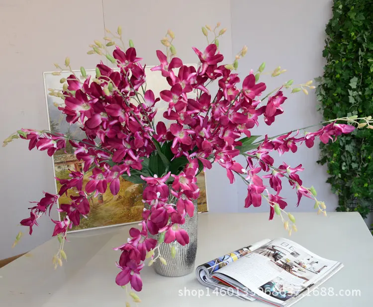 

Orchid Silk Floral Flower Stem Party Wedding Home Decor New