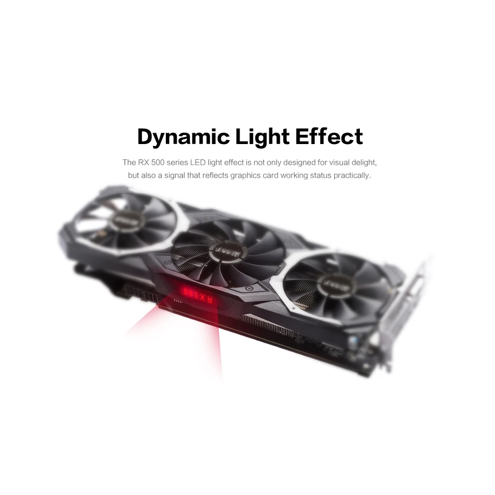Yeston RX580-8G D5 игра ACE PA Видеокарты Radeon Chill Polaris 20 GPU Ледниковая система охлаждения 8 ГБ GDDR5 256bit DP* 3 HDMI