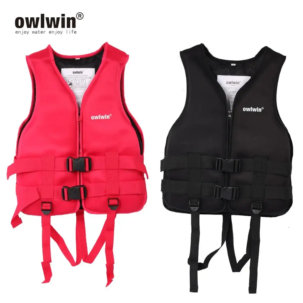 

owlwin Adult Children Life Vest Jacket Swimming Boating Skiing Driving Ski Vests with Pipe Water Sports Man life Jacket