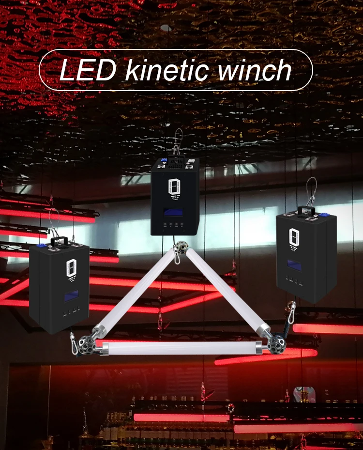 

Artnet DMX512 led lifting system stage lights control lighting and lifting 3D effect together ,6M kinetic winch