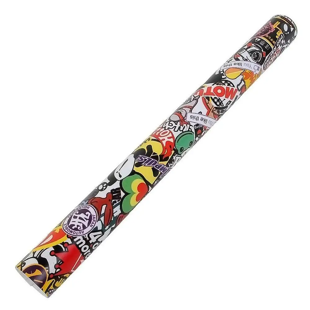 

Panda Cartoon Graffiti Car Sticker Bomb Wrap Sheet Decal Sticker New E3D7