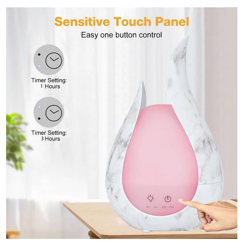 

Ultrasonic Air Humidifier 7 Color Aroma Essential oil diffuser wood aromatherapy cool mist maker fogger air vaporizer