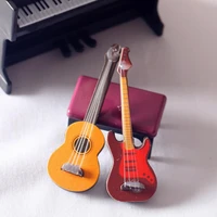 1PC 1 12 Puppenhaus Mini Klassische Elektrische Gitarre Modell Spielzeug Dekoration Weihnachten Geschenk