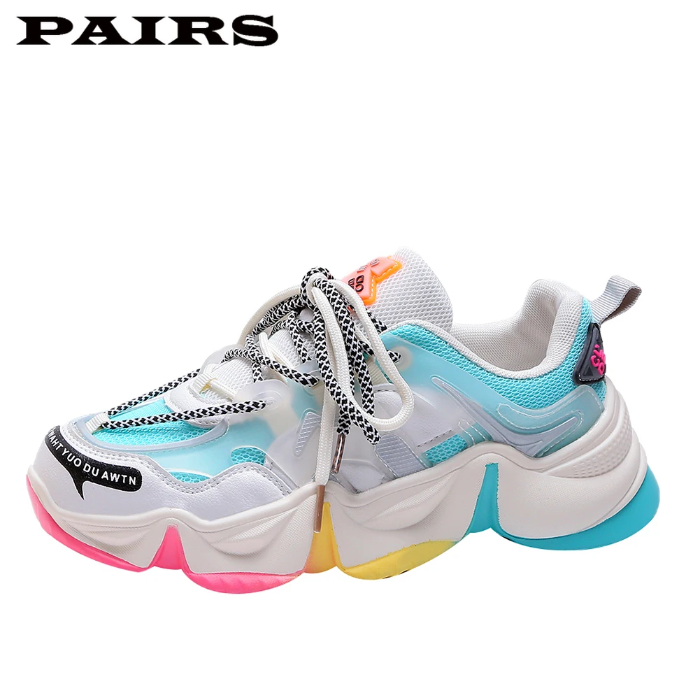 

Женские кроссовки из дышащей сетки, повседневные кроссовки красного цвета с граффити, легкие, 2020