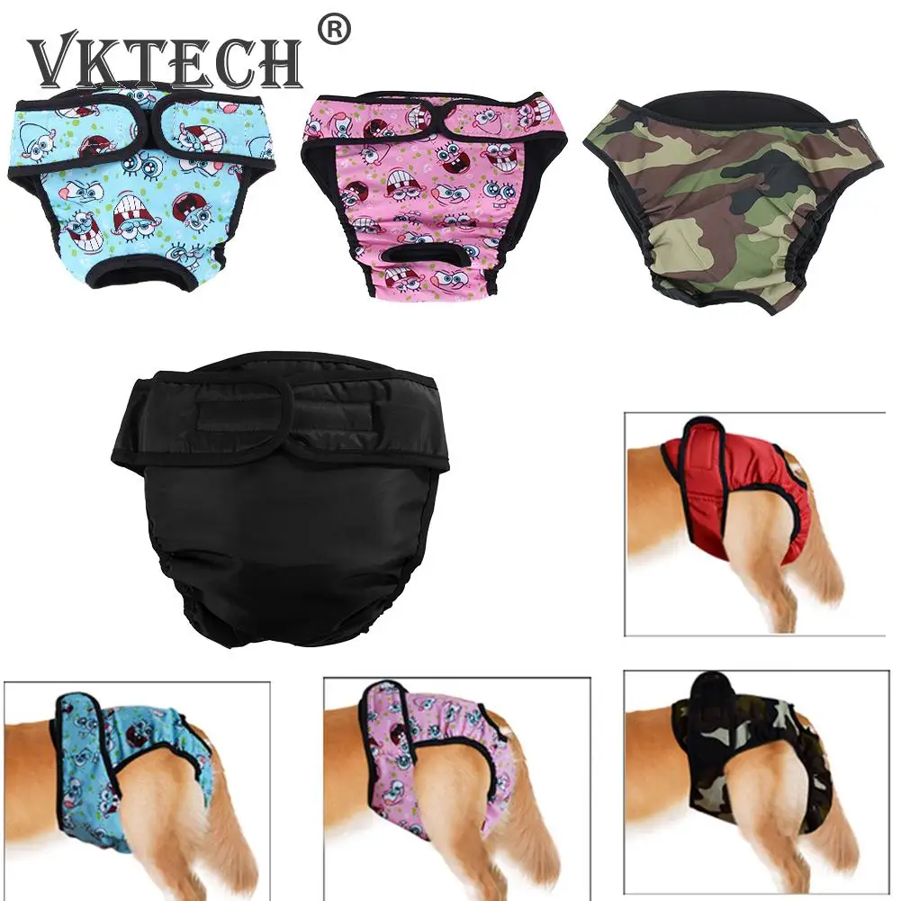 

Large Dog Diaper Sanitary Physiological Pants Washable Female Dog Underwear Pets Dogs Supplies E5M1
