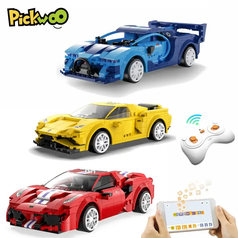 

Pickwoo D25 City RC Racing Car Building Blocks Compatible MOC high-tech Remote Control Super Sports Vehicle Bricks Gifts Toys
