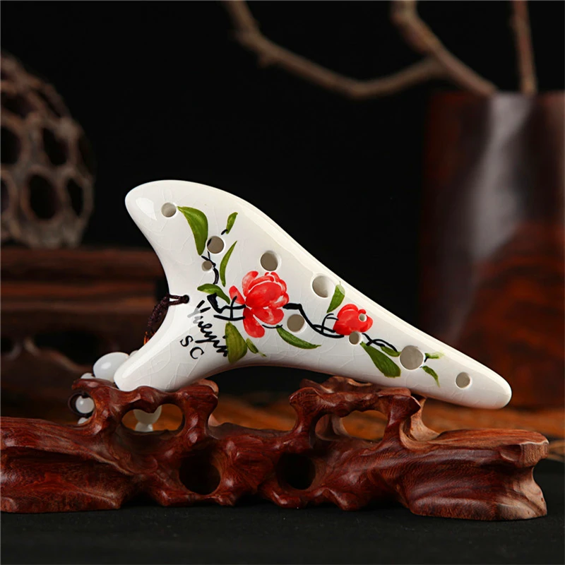 12 отверстий Ocarina flute с сумкой Alto C/ Soprano C/G ocarina of time okарина orff instruments ocarins народные