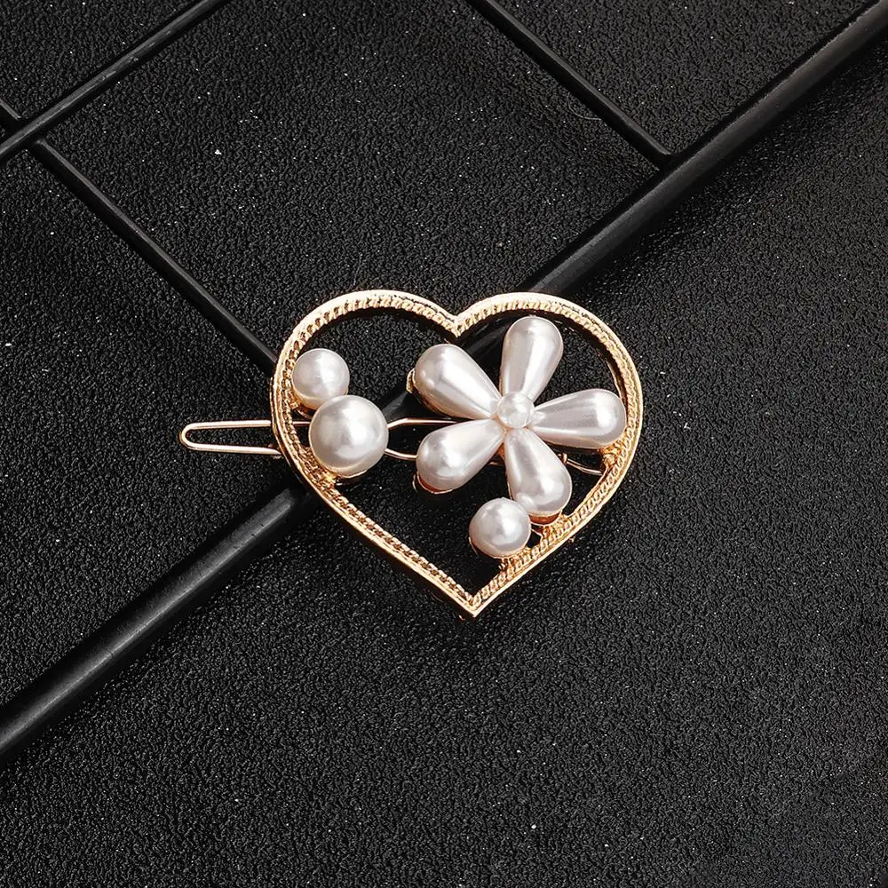 Простая Геометрическая заколка для волос милая темпераментная металлическая