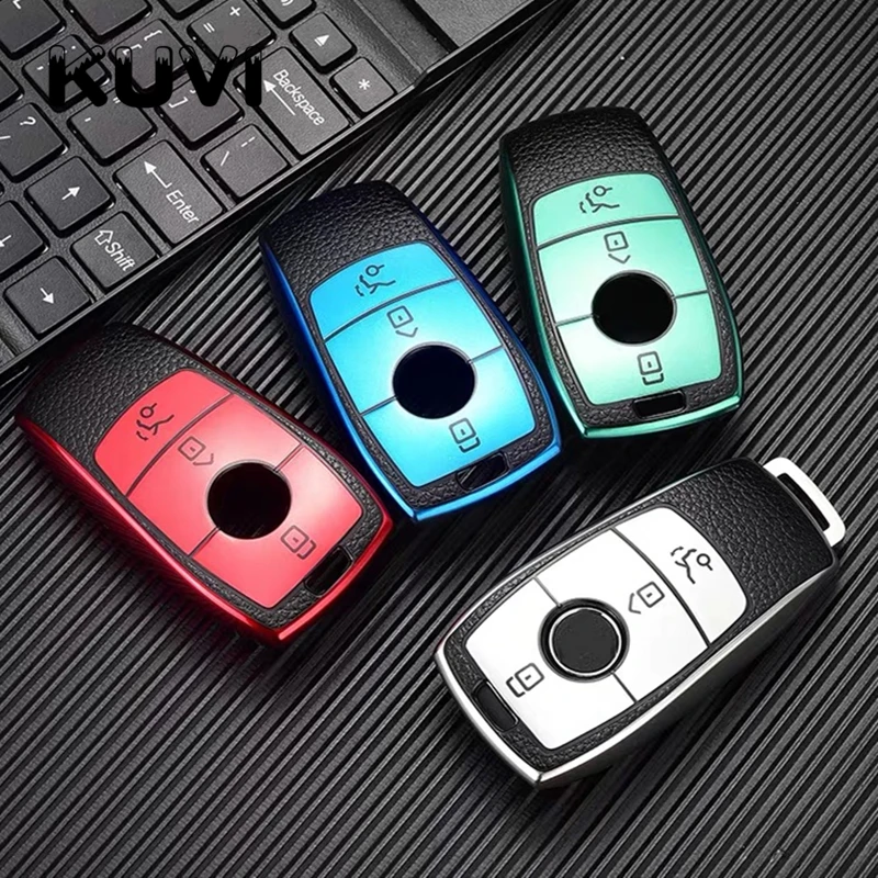 Кожаный чехол для автомобильного ключа из ТПУ Mercedes Benz E Class W213 W205 E200 E260 E300 E320 AMG CLA 2018