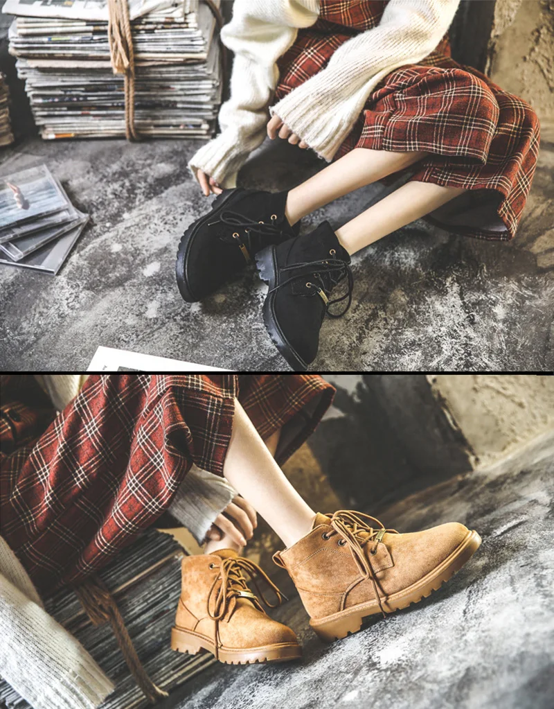 New Autumn Early Winter Shoes Women Boots Fashion Women Ankle Boots Brand Woman Booties Female Hard Outsole Footwear A1946