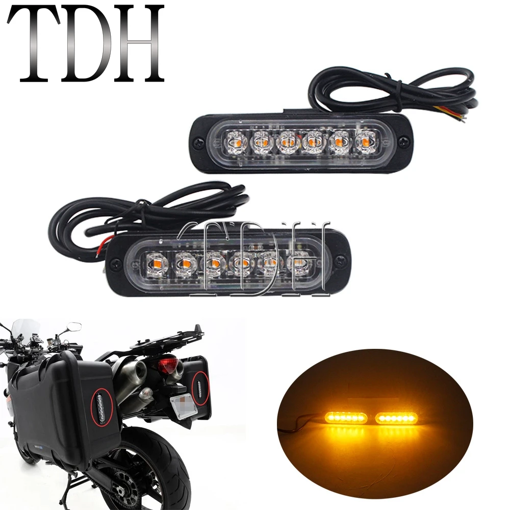 

1 Pair Motorcycle Brake TailLight Dirt Bike LED Rear License Plate Tail Light For Harley Yamaha Dual Sport Racing Bikes