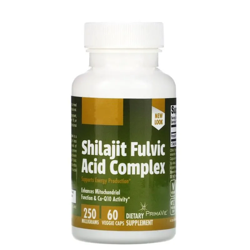 

Shilajit fulvic acid complex, 250 mg, 60 Vegetarian Caps