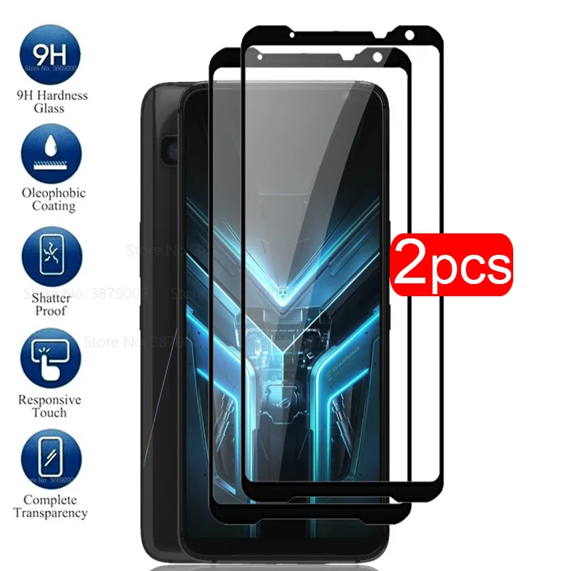 2Pcs Protection Tempered Glass For Asus ROG Phone 3 Glass Screen Protector Glass for Asus ROG Phone3 Phone 5 Protective Film