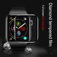 waterproof screen protector for apple watch 7 6 5 4 3 44mm 42mm 40mm 38mm not tempered soft glass film for iwatch 456se