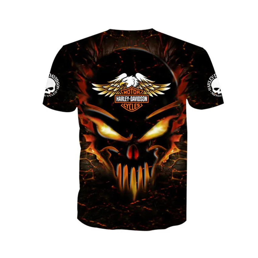 

2021 summer new style 3d printing t-shirt animal print male print t shirt casual o-neck hip-hop sleeve