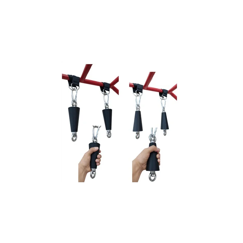 

1 Pair Hand Grips Strengthener Exerciser Pull Up Climbing Hold Grips Core Workout Fitness Finger Training Gym Equipment