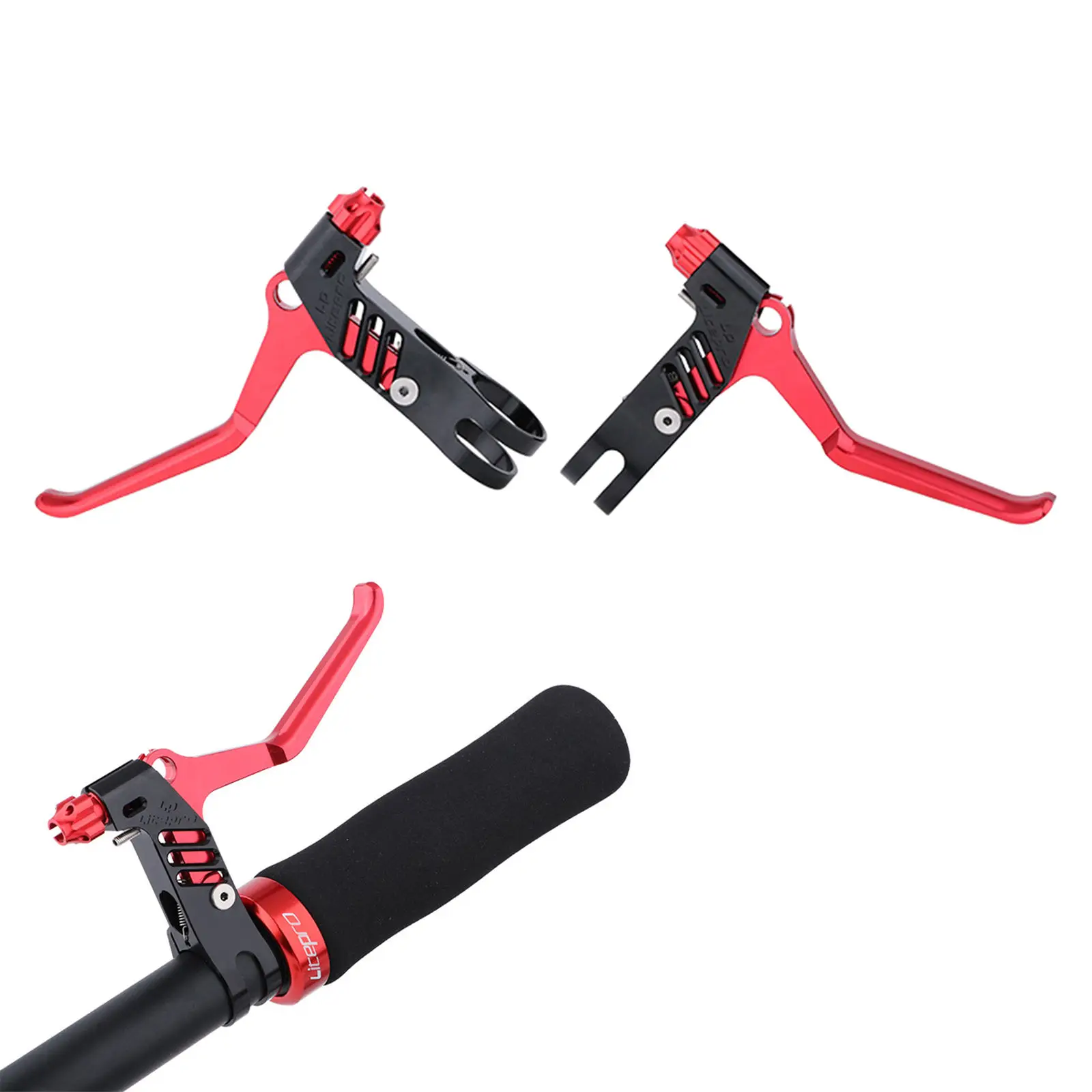 

1Pair Aluminum Alloy Brake Levers Kit Racing Handlebar Left Right Hand Parts