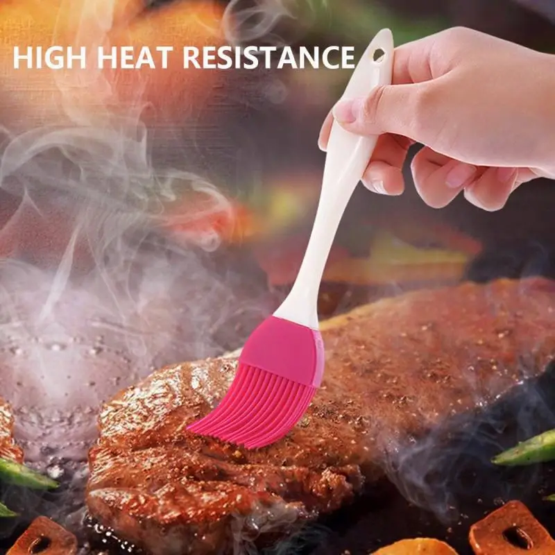 

1Pc Cake Baking Brush Home DIY Silicone Tools Eco-friendly Bread Oil Cream Cooking Basting Brush Silicon Kitchen Barbecue Brush