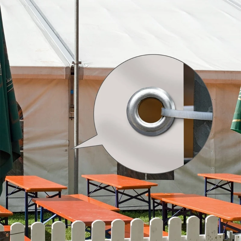 

100 Sets 8mm/0.31In Eyelet Grommet Setting Tool Kit with 3PCS Installation Tools and Storage Box for Crafting and Sewing