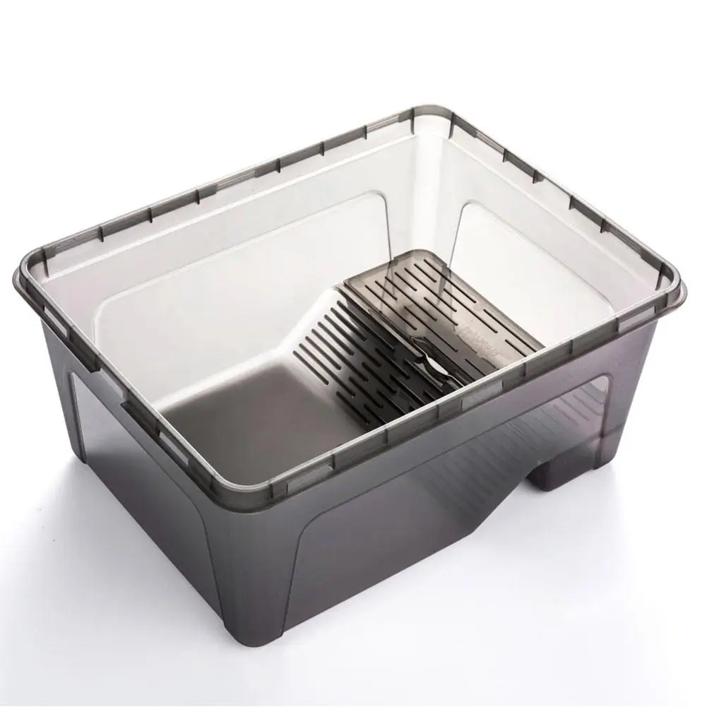 Пластиковая черепаха миска для кормления малышей Террапин еды со съемной баской