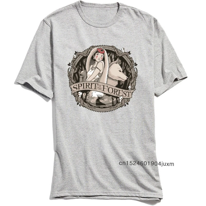 Мужская футболка оптовая продажа дух леса Топы И Футболки с круглым вырезом из 100%