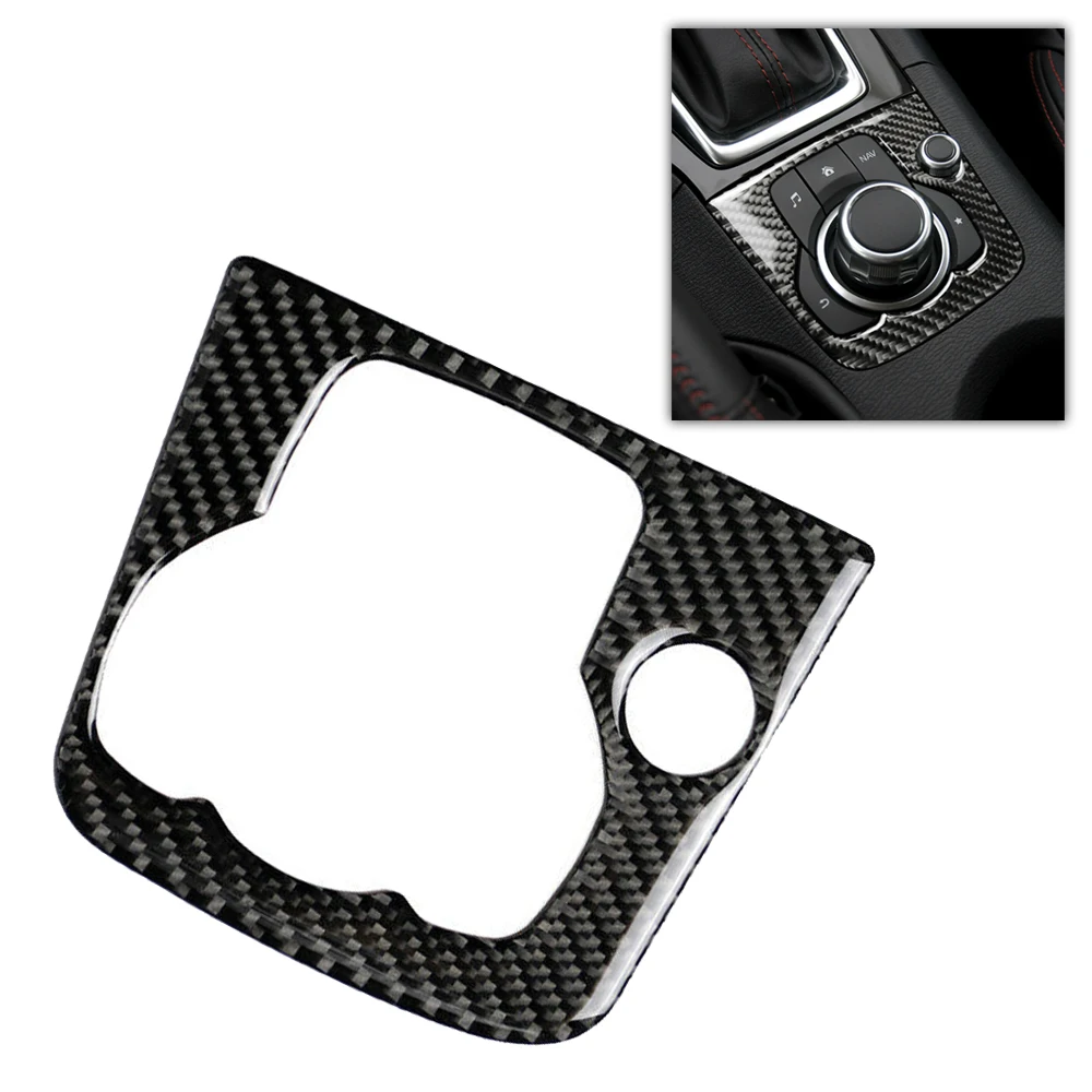 Для Mazda 3 Axela 2013-2016 углеродное волокно Автомобильная центральная консоль панель