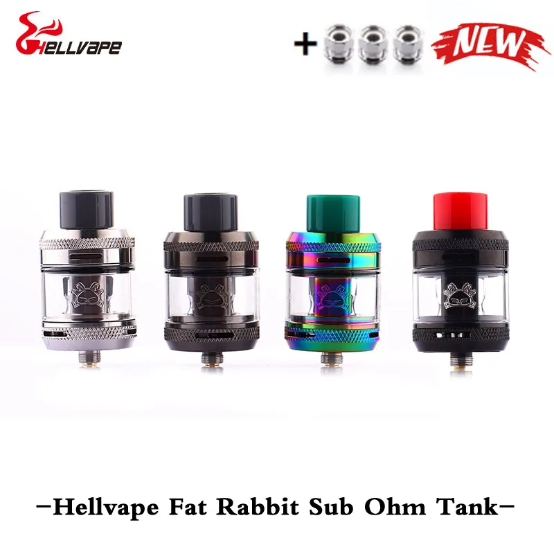 Электронная сигарета helvape Fat Rabbit Sub Ohm Tank 28 мм 2 мл/5 мл вейп двойная система