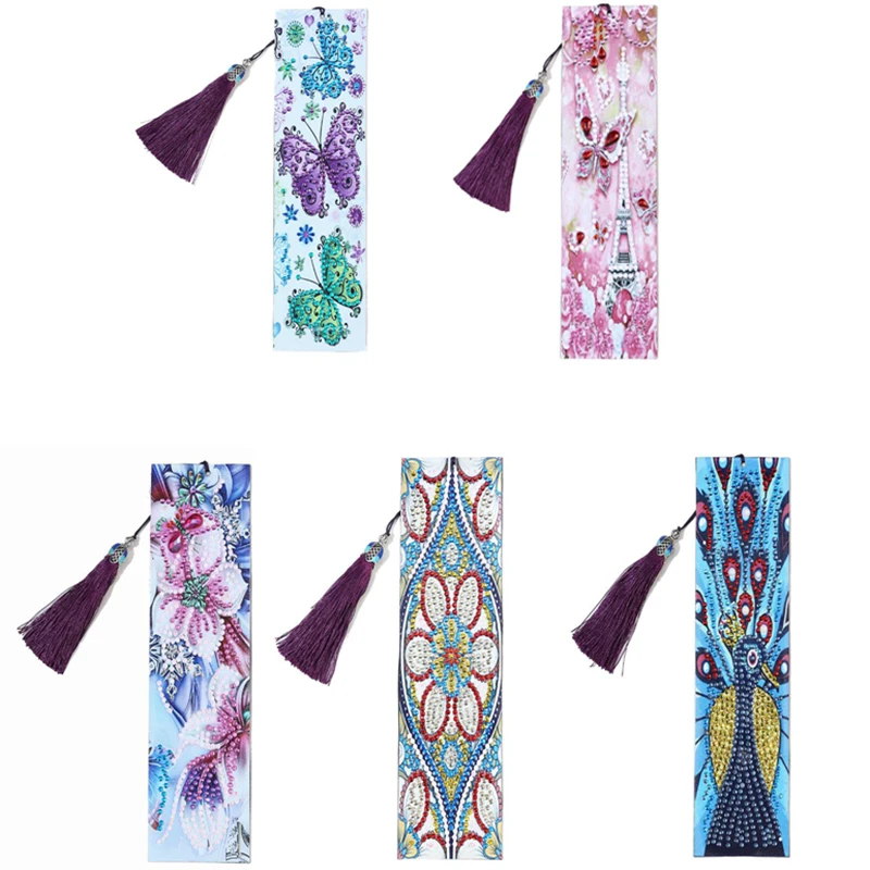 DIY искусственная Орхидея Бабочка Павлин особой формы алмазов картина кожи