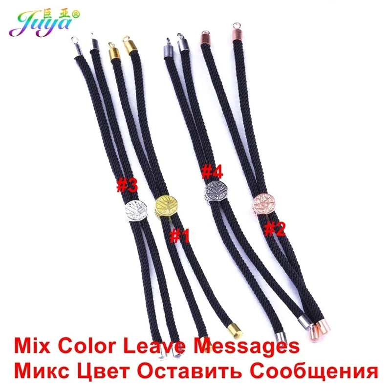 MixColorLeaveMessage Поставки для ювелирных изделий медные 2 петли регулируемые слайдер цепочки, аксессуары для женщин модные очаровательные браслеты сделай сам - Цвет: MixColorLeaveMessage