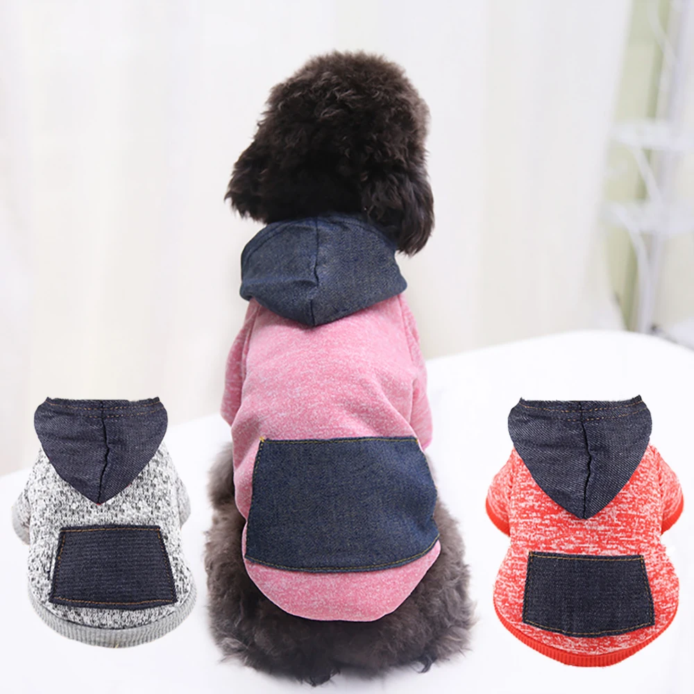 

Зимняя Теплая Одежда для собак, мягкая хлопковая одежда для маленьких и средних собак, наряд для щенков, четыре лапы, Толстовки для чихуахуа...